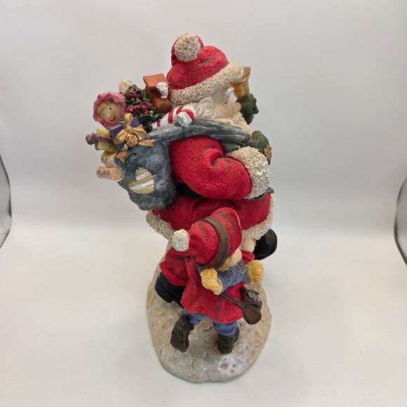 Lot of 4 Santa Claus Figurines – Resin Christmas Holiday Décor - Picture 13 of 16